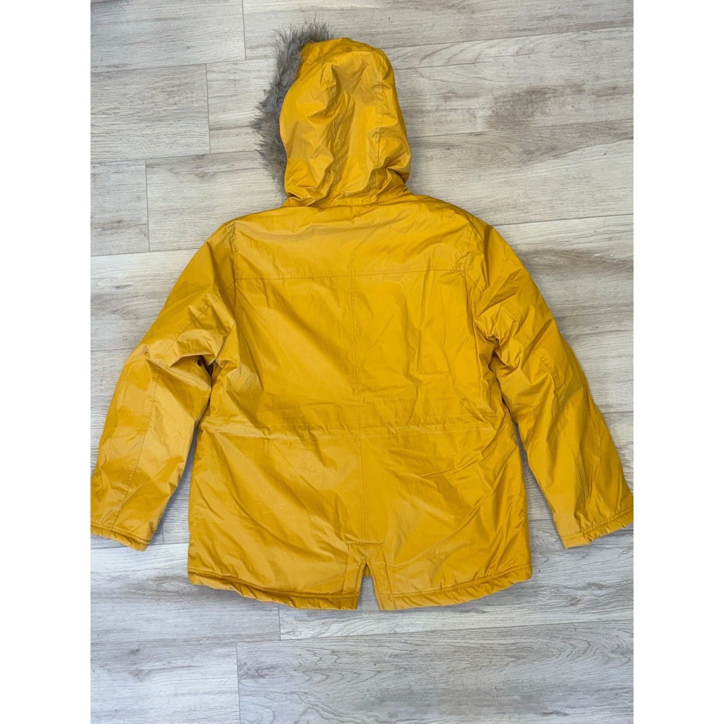 New Look Yellow Hooded Jacket Coat XL