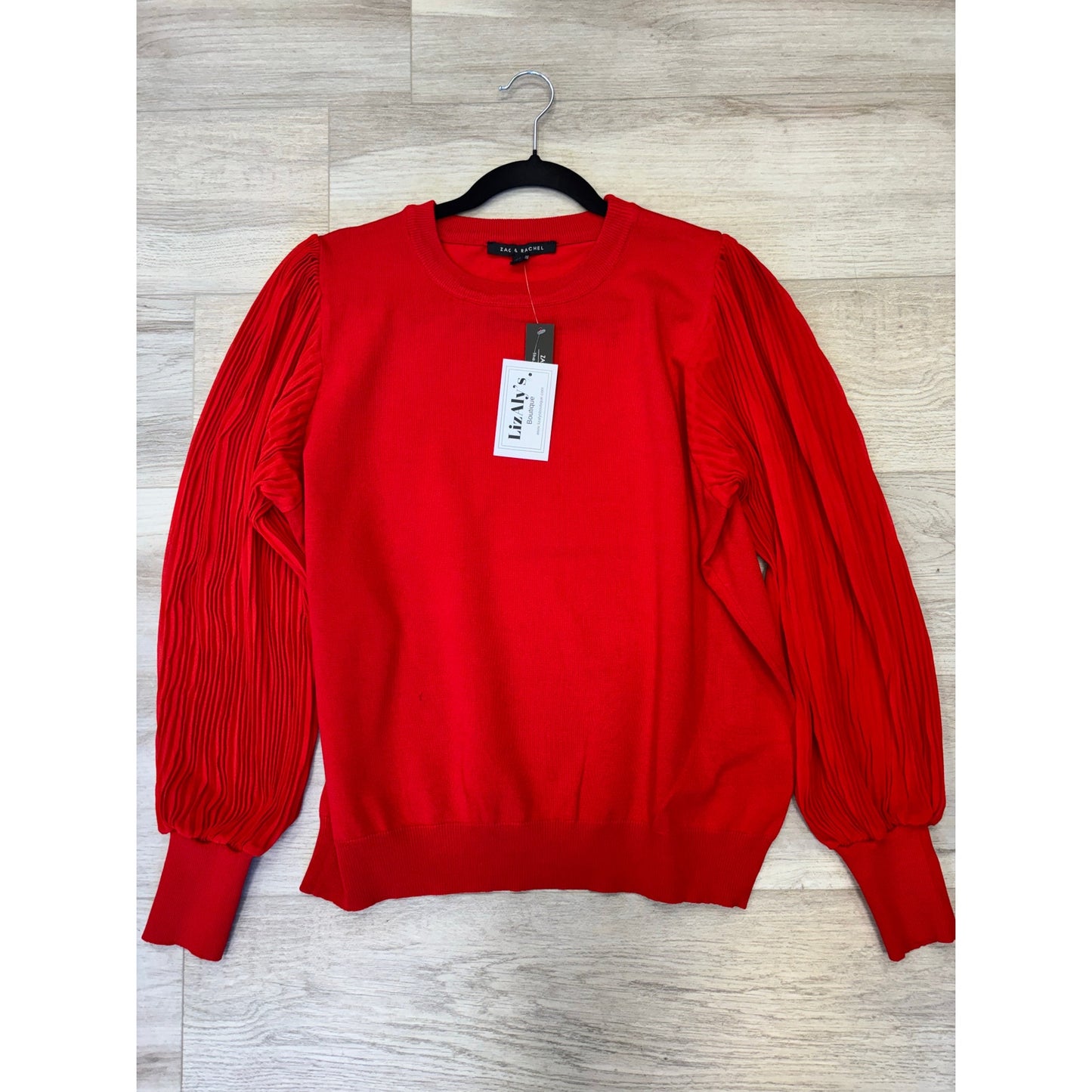 Zac & Rachel Women’s Long Sleeve Sweater- Color Red