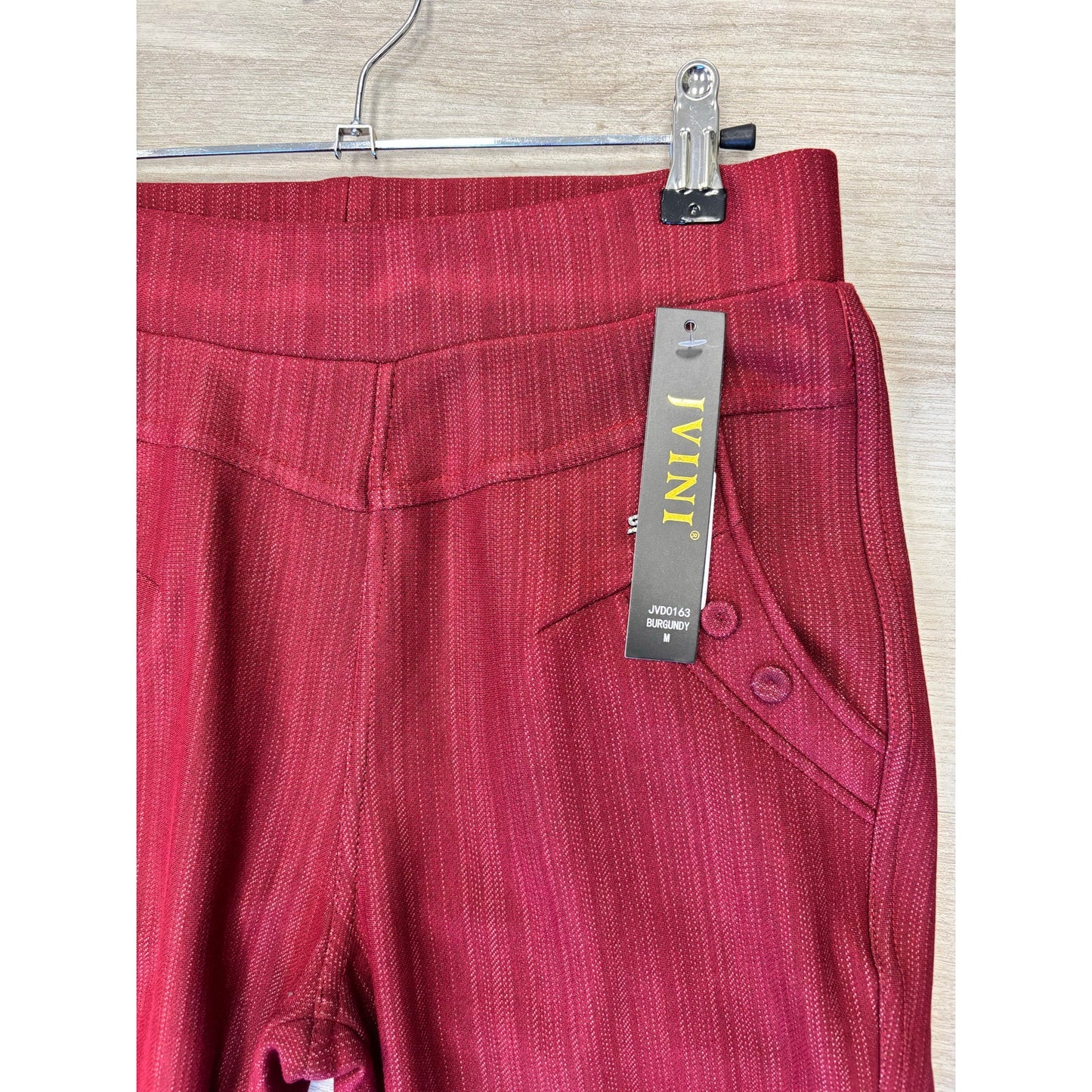 JVINI Women’s Burgundy Pants Size Medium