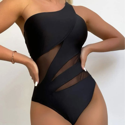 Women's Swimsuit Sexy Solid Color One-piece Swimsuit Bikini