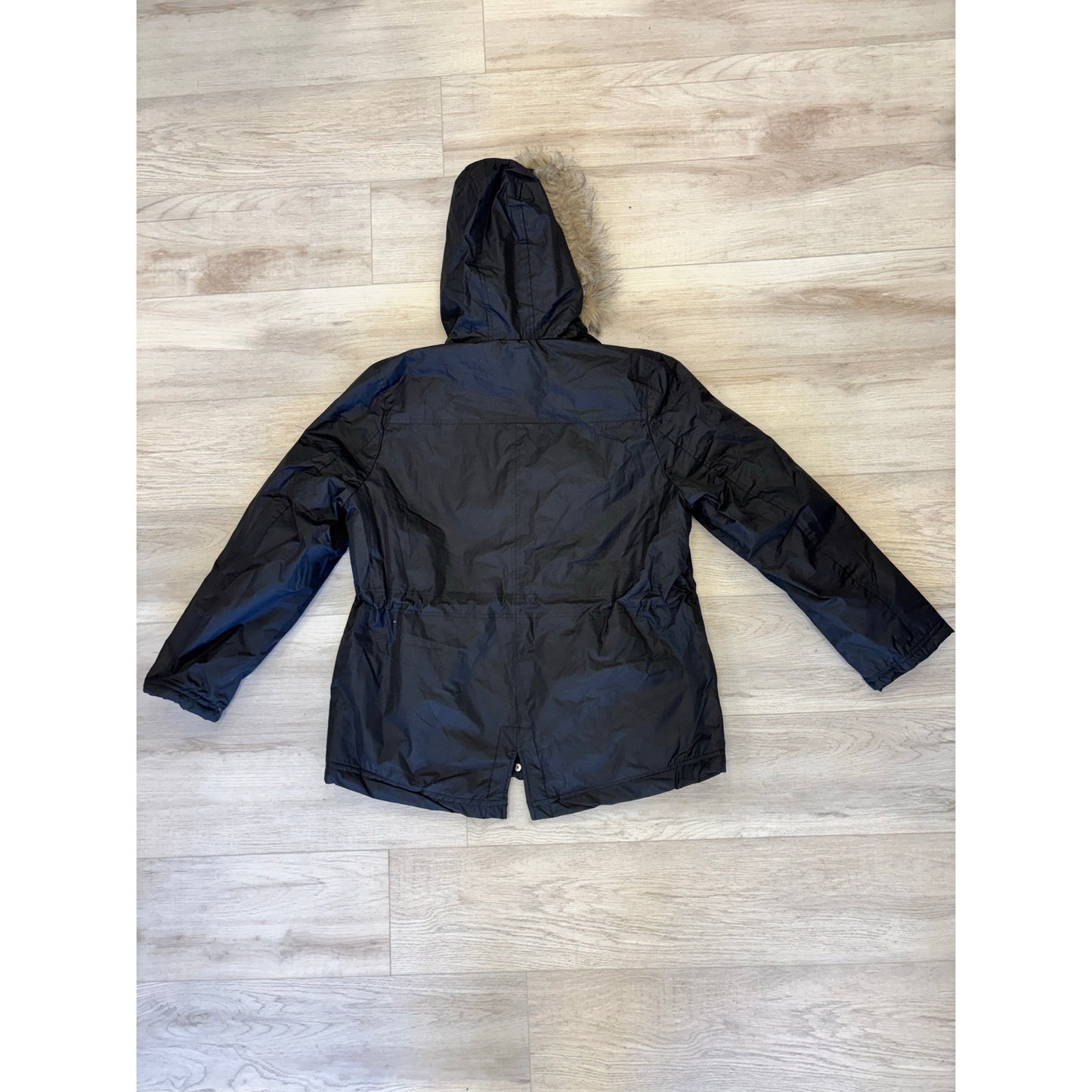 New Look Black Hooded Jacket Coat XL