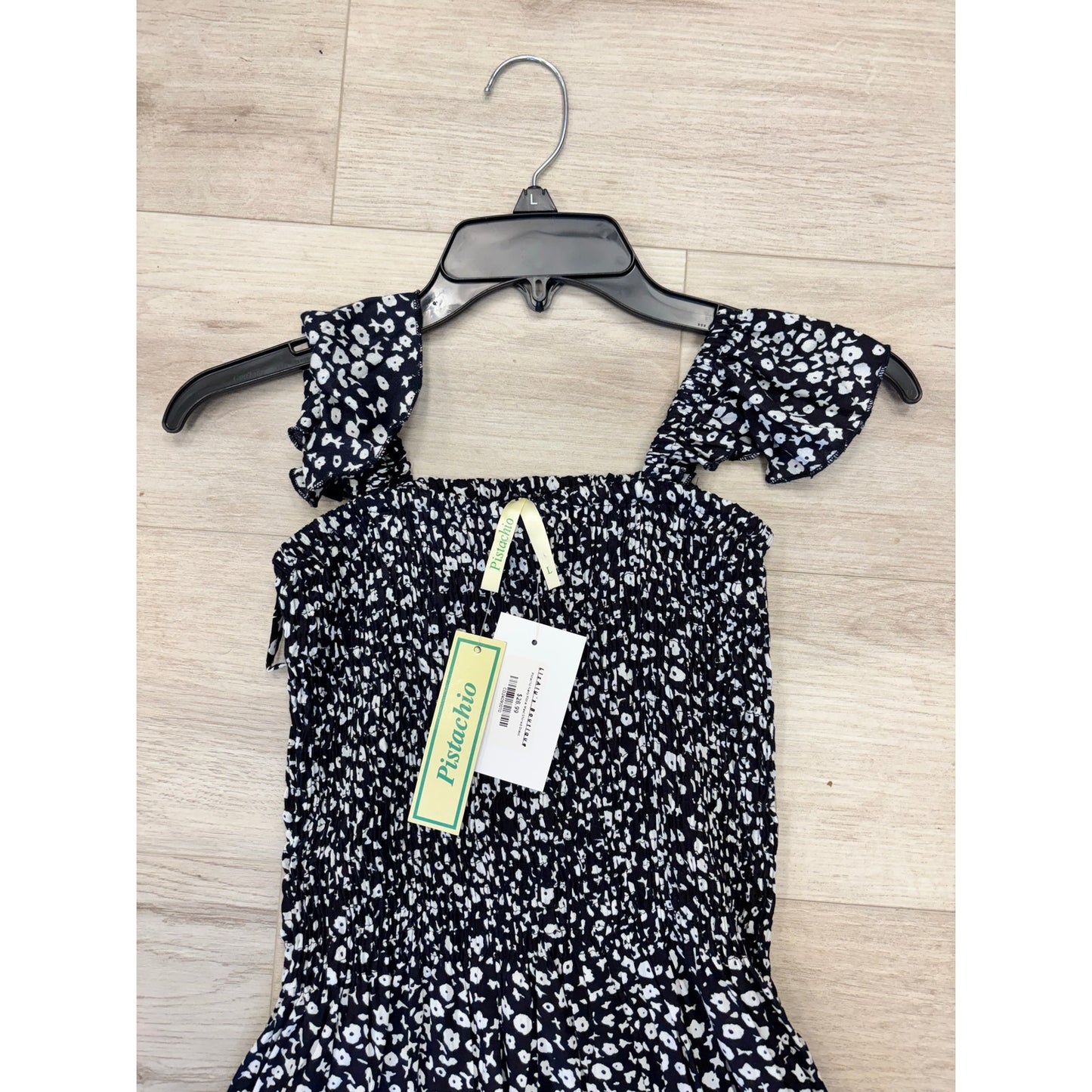 Pistachio Size L Dress-Black and White Color